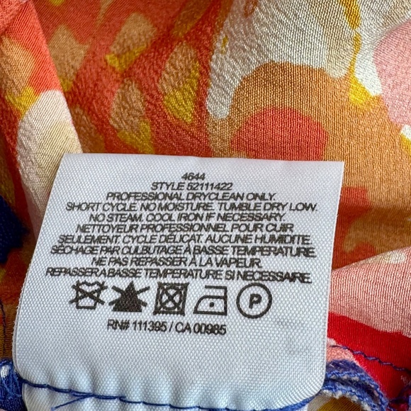 Tory Burch Aloisa Silk Floral Ruffle Strap A-Line Mini Dress Size 12 - Picture 7 of 16